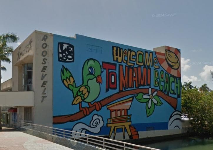 Vice Beach Welcome Mural — Lieu réel