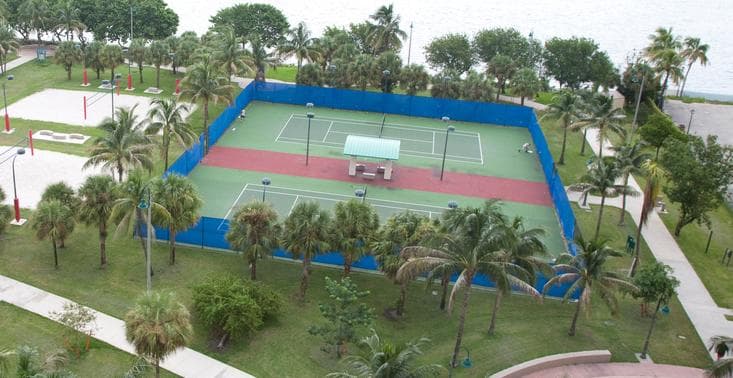 Tennis Miami — Lieu réel