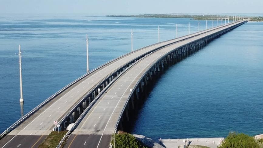 New Bahia Honda Bridge — Lieu réel