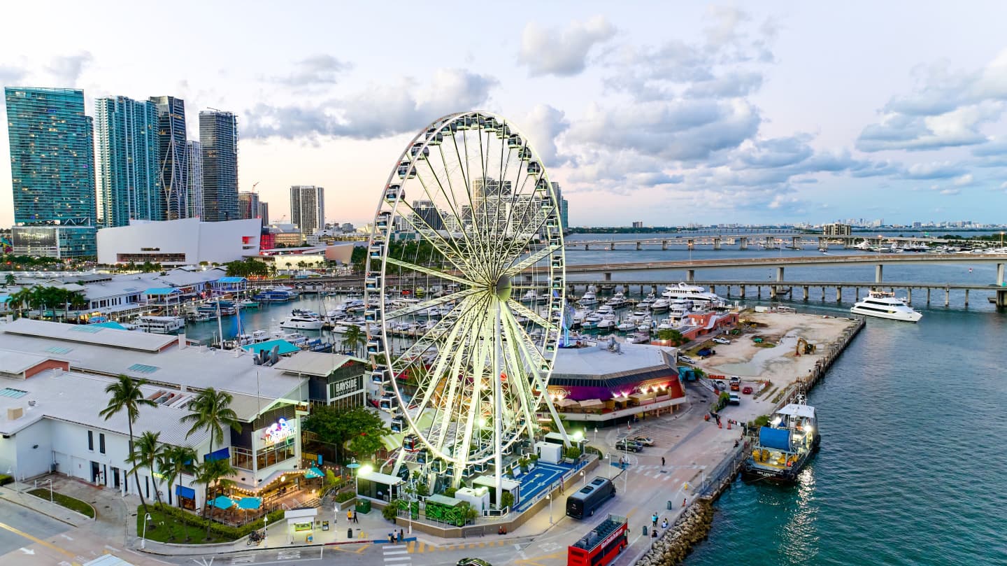 Skyviews Miami Observation Wheel — Lieu réel
