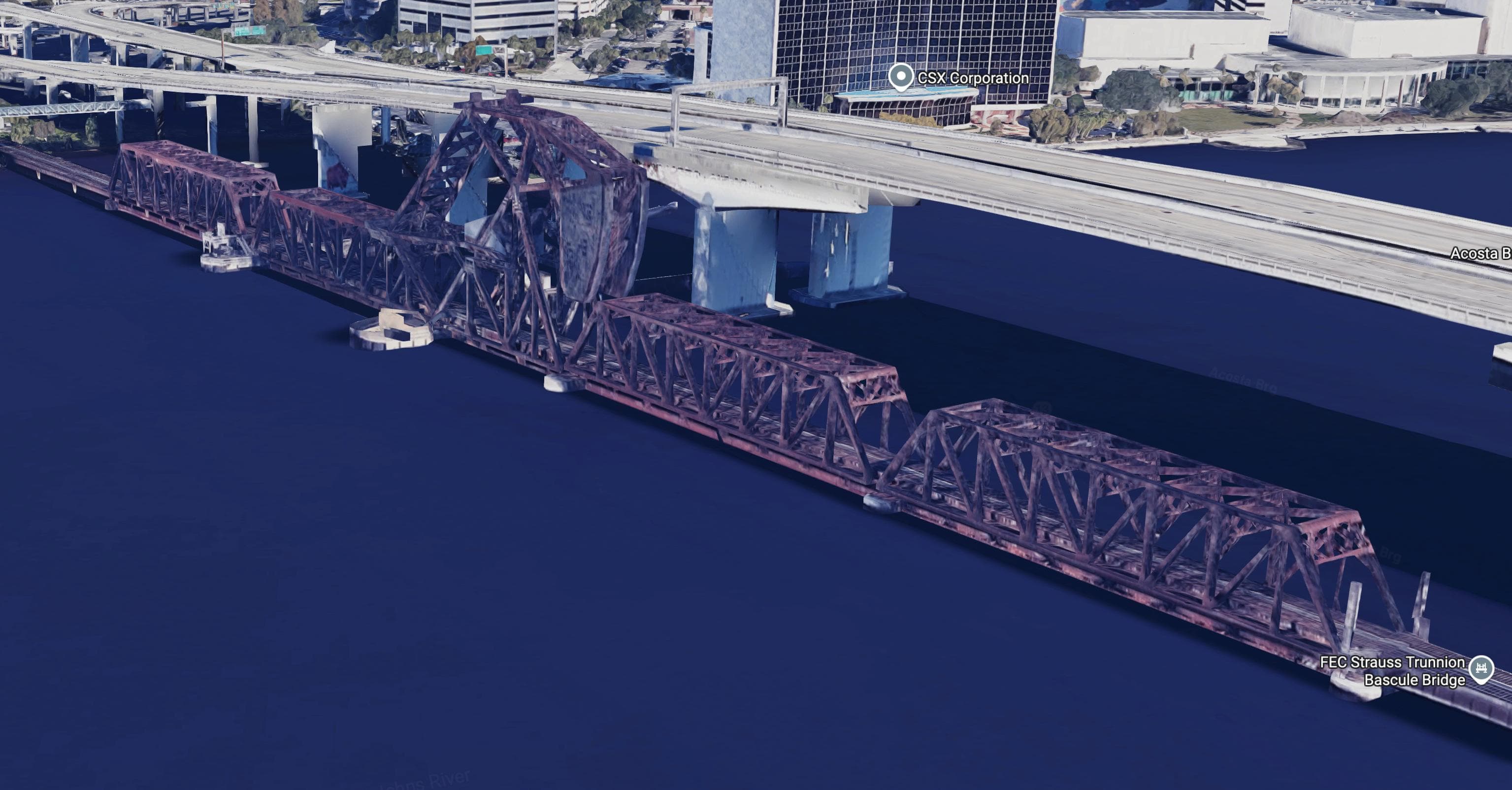 Train Bridge — Lieu réel