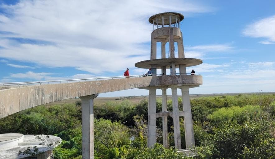 Shark Valley Observation Tower — Lieu réel