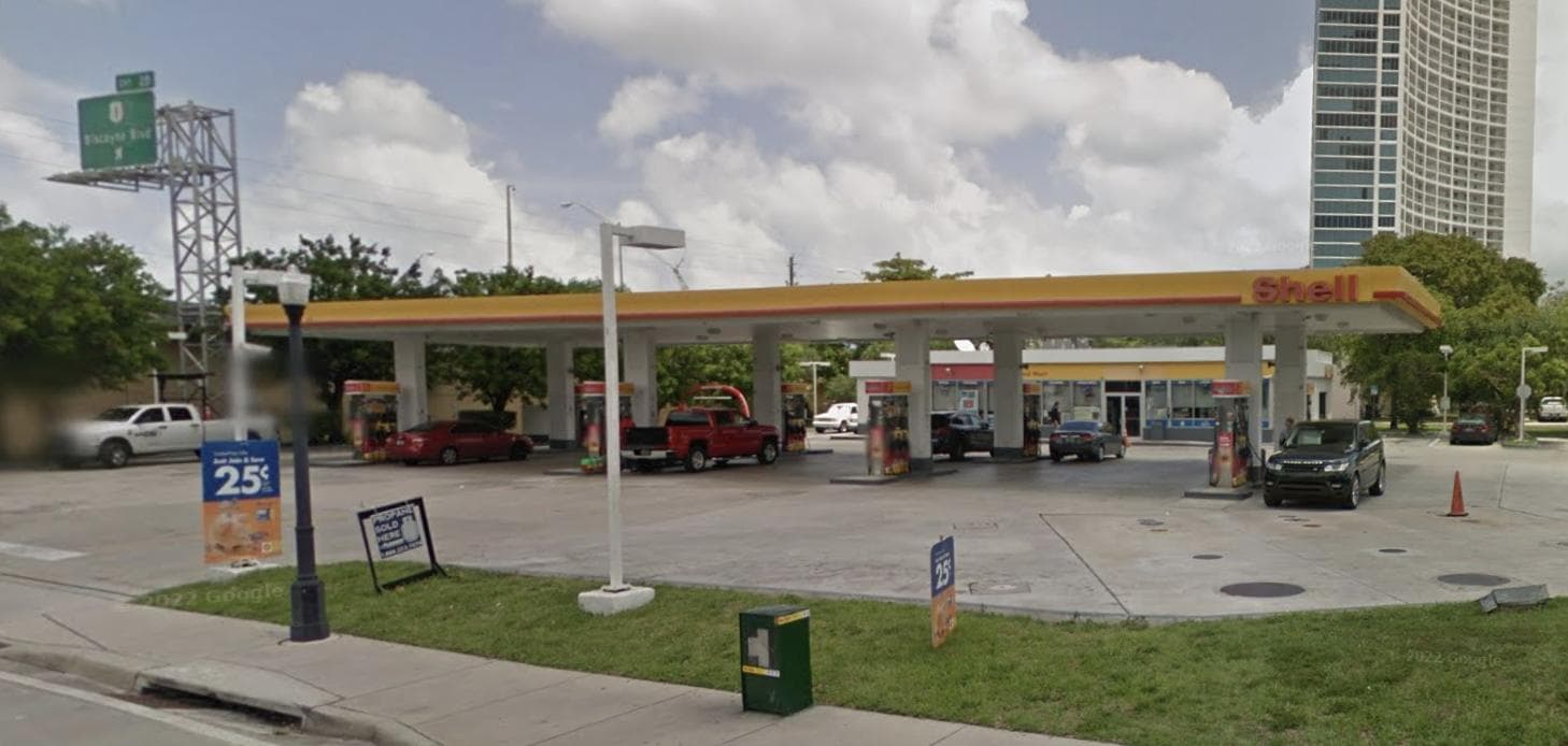 Gas Station — Lieu réel
